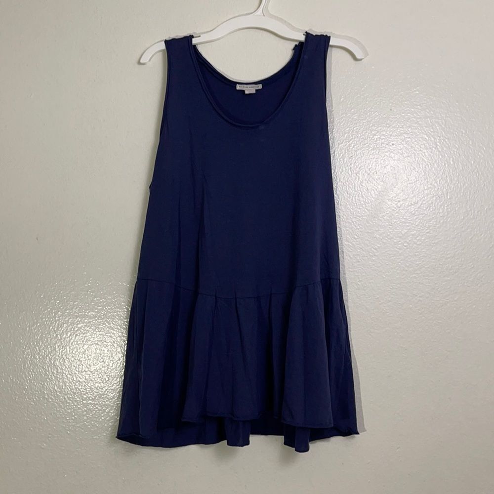 Melrose and Market Navy Flowy Tank Top